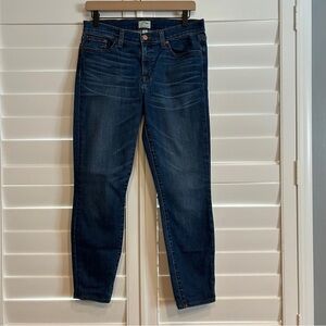 J Crew Toothpick Jean Blue Denim Size 29